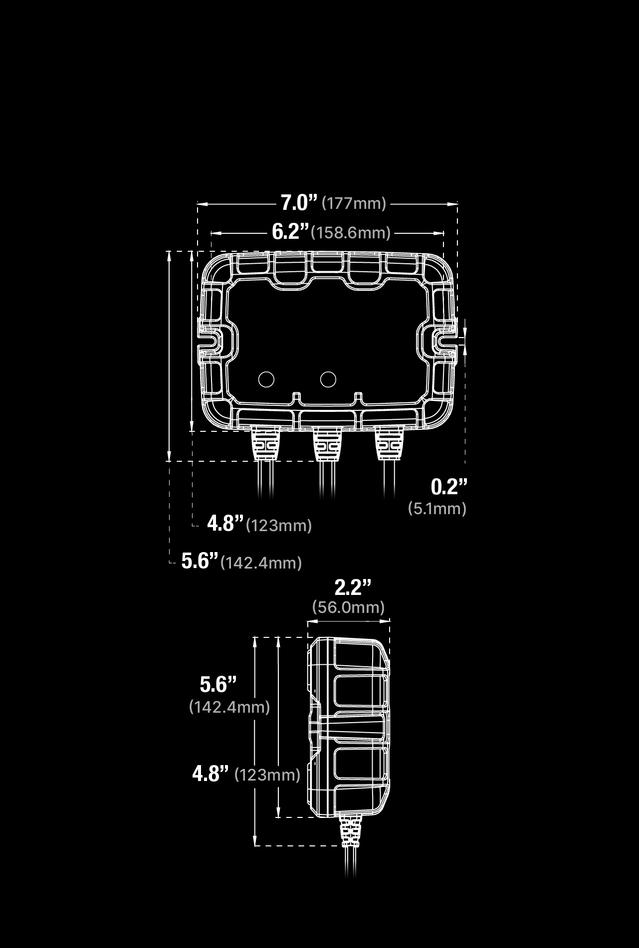Dimensions Of GEN5X2 NOCO GEN Charger_F9B_XS_2x 100